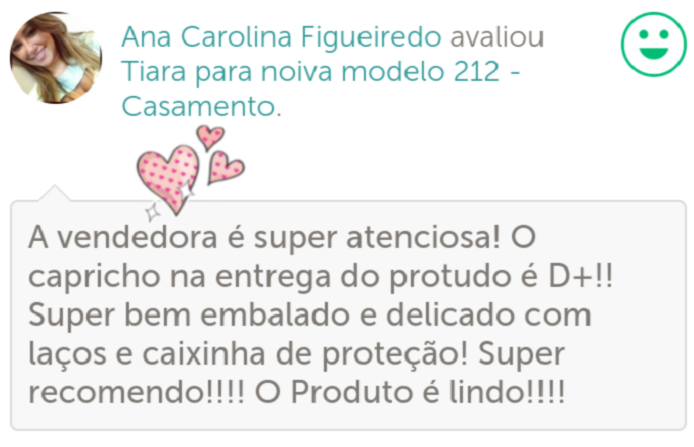 Avaliação tiara para noiva modelo 212 | Adore Noivas
